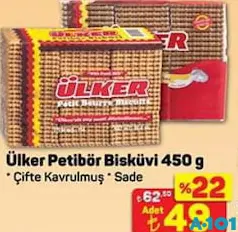 ÜLKER PETİBÖR BİSKÜVİ 450 G ÜLKER PETİBÖR BİSKÜVİ 450 G